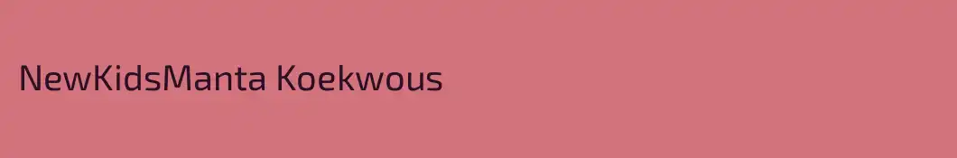 NewKidsManta Koekwous